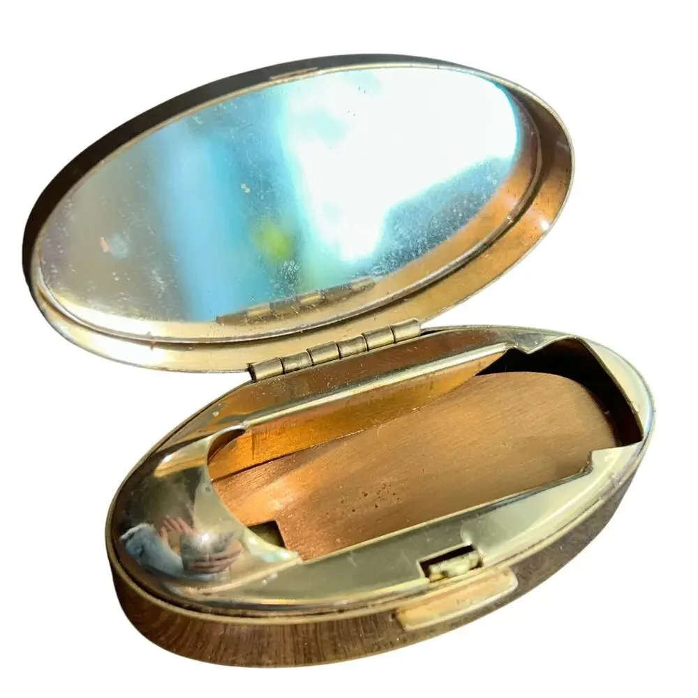 Vintage Max Factor Lipstick Case /W Mirror Compact Made in England